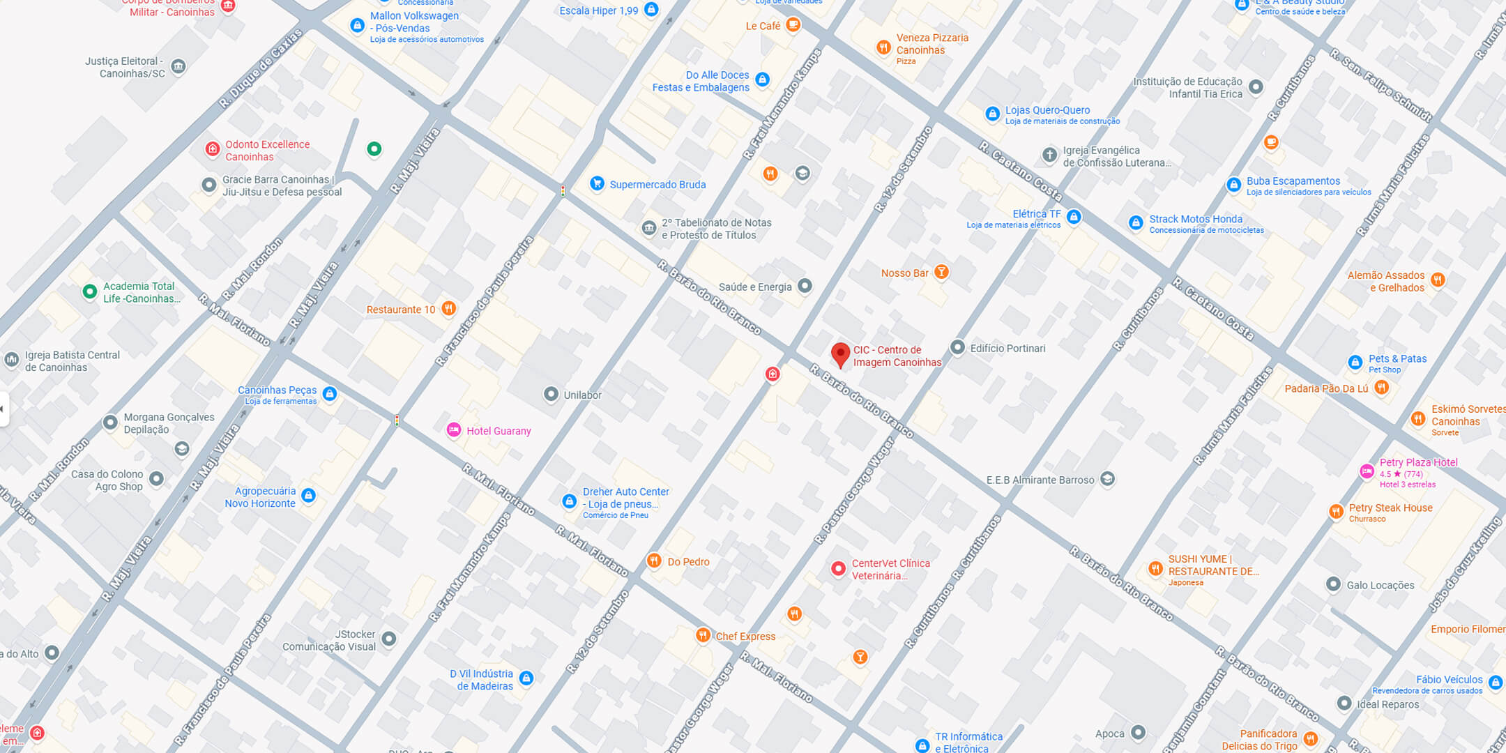 Mapa da localização